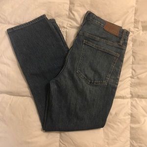 Madewell High Ride Classic Straight Jeans